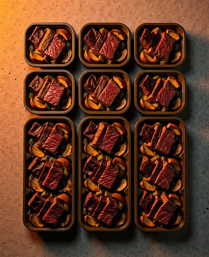 Structured meal prep layout